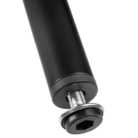 Picior pentru mobilă BD-150 GTV reglabil, cilindric, negru mat, H: 150 mm [2]
