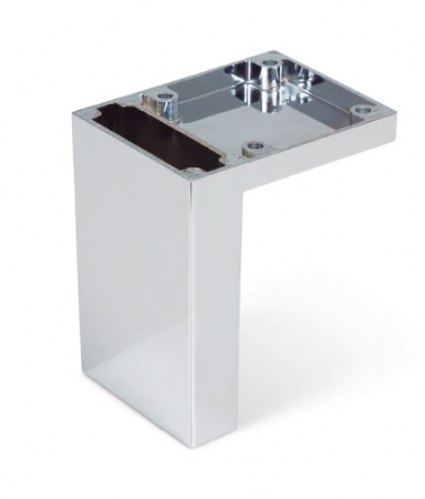 Picioare mobila reglabile - Picior pentru mobila Jazz, finisaj crom lucios, H:91 mm