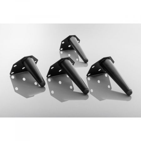 Picior pentru mobilier Anchor, finisaj negru mat GT, H:130 mm [3]