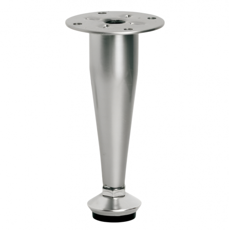 Picioare mobila reglabile - Picior pentru mobilier D-03, finisaj crom lucios GT, H:100 mm