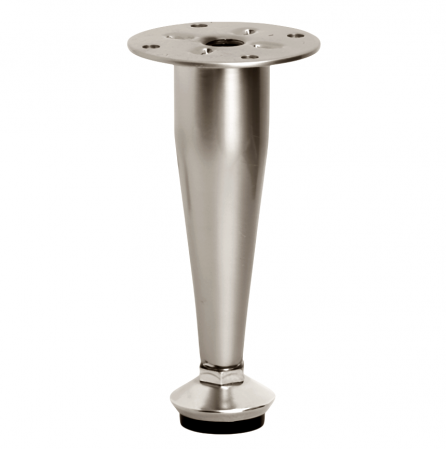 Picioare mobila reglabile - Picior pentru mobilier D-03, finisaj nichel satin GT, H:100 mm