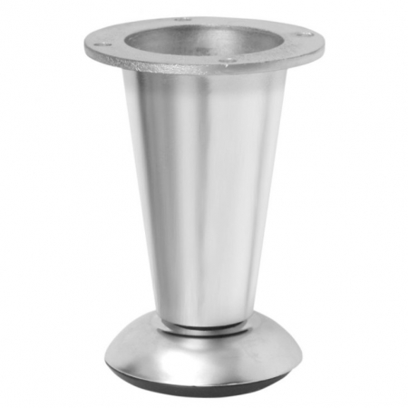 Picioare si cadre pentru mobila - Picior pentru mobilier D-780, finisaj aluminiu GT, H:107 mm