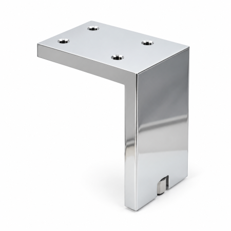 Picior pentru mobilă Fonda Viefe reglabil, aluminiu, crom lucios, H: 100 mm [1]