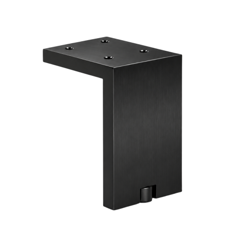Picioare mobilă reglabile - Picior pentru mobilier reglabil, Fonda, H:100 mm, finisaj negru periat
