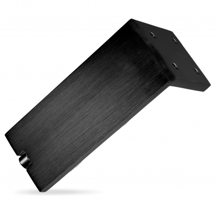 Picior pentru mobilier reglabil, Fonda, H:100 mm, finisaj negru periat [0]