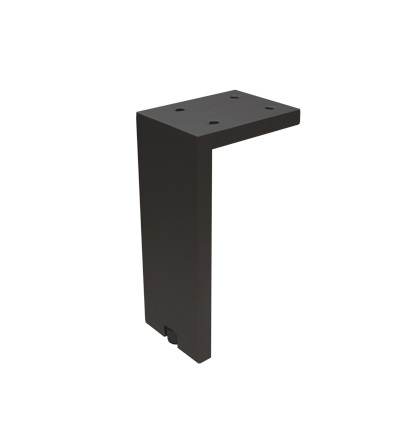 Picior pentru mobilier reglabil, Fonda, H:100 mm, finisaj negru periat [2]