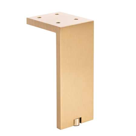 Picioare mobilă reglabile - Picior pentru mobilă Fonda Viefe reglabil, aluminiu, alamă întunecată periată, H: 150 mm