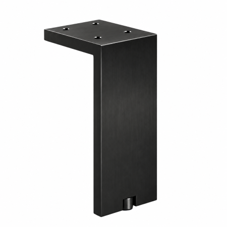 Picioare mobilă reglabile - Picior pentru mobilier reglabil, Fonda, H:150 mm, finisaj negru periat