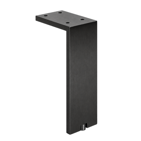 Picioare mobilă reglabile - Picior pentru mobilier reglabil, Fonda, H:200 mm, finisaj negru periat