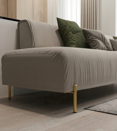 Picior pentru mobilier Ronda, finisaj auriu periat GT, H:150 mm [2]