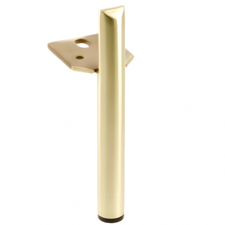 Picioare si cadre pentru mobila - Picior pentru mobilier Ronda, finisaj auriu periat GT, H:150 mm