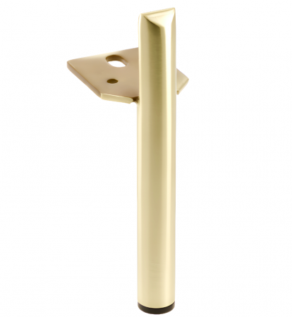 Picioare si cadre pentru mobila - Picior pentru mobilier Ronda, finisaj auriu periat GT, H:180 mm