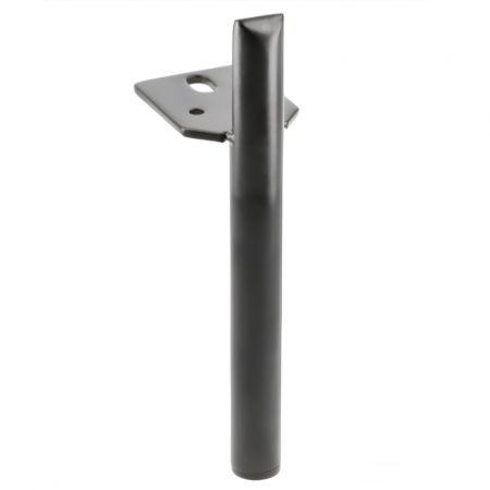 Picioare si cadre pentru mobila - Picior pentru mobilier Ronda, finisaj negru mat GT, H:150 mm