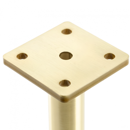 Picior pentru mobilier Ronda Simplu, finisaj auriu periat GT, H:150 mm [4]
