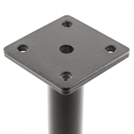 Picior pentru mobilier Ronda Simplu, finisaj negru mat GT, H:150 mm [6]