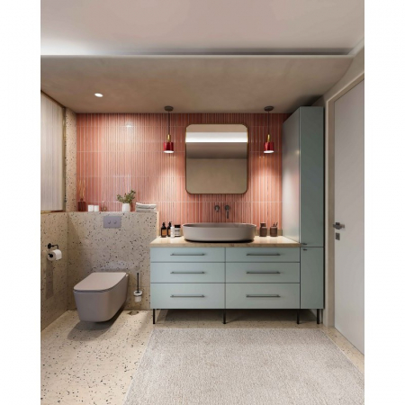 Picior pentru mobilier Ronda Simplu, finisaj negru mat GT, H:150 mm [4]