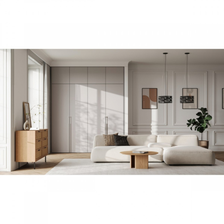 Picior pentru mobilier Ronda Simplu, finisaj negru mat GT, H:180 mm [2]