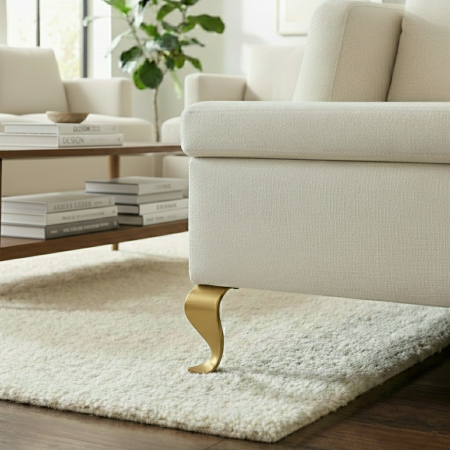 Picior pentru mobilier Sigma, finisaj auriu, H:150 mm [2]