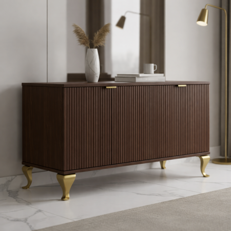 Picior pentru mobilier Sigma, finisaj auriu, H:150 mm [3]