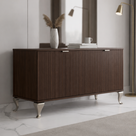 Picior pentru mobilier Sigma, finisaj nichel satin, H:150 mm [3]