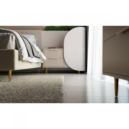 Picior pentru mobilier Spire, finisaj auriu periat GT, H:130 mm [1]