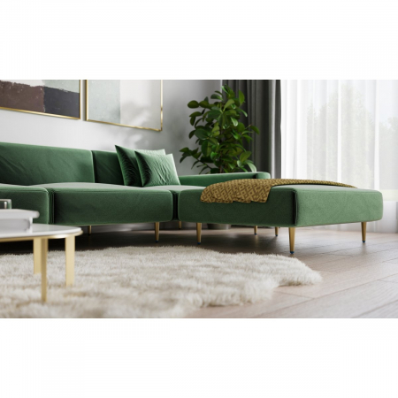 Picior pentru mobilier Spire, finisaj auriu periat GT, H:130 mm [3]