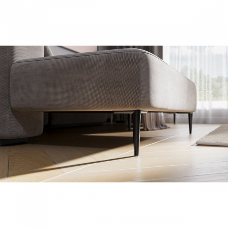 Picior pentru mobilier Square, finisaj negru mat GT, H:150 mm [2]