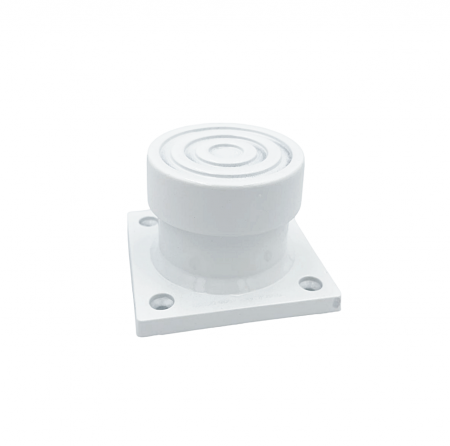 Picior SDF cilindric reglabil pentru mobilier, finisaj alb, H:50 mm [1]