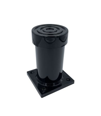 Picior SDF cilindric reglabil pentru mobilier, finisaj negru, H:100 mm [1]