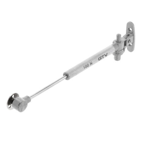 FERONERIE SI ACCESORII MOBILĂ - Piston cu gaz GTV GAM cu amortizare pentru ușă rabatabilă, 100 N, gri