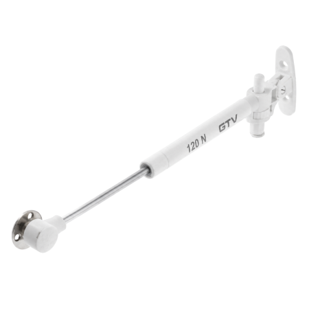 FERONERIE SI ACCESORII MOBILĂ - Piston cu gaz GTV GAM cu amortizare pentru ușă rabatabilă, 120 N, alb