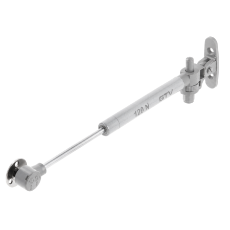 FERONERIE SI ACCESORII MOBILĂ - Piston cu gaz GTV GAM cu amortizare pentru ușă rabatabilă, 120 N, gri