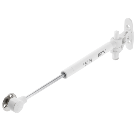 Piston cu gaz GTV GAM cu amortizare pentru ușă rabatabilă, 150 N, alb [0]