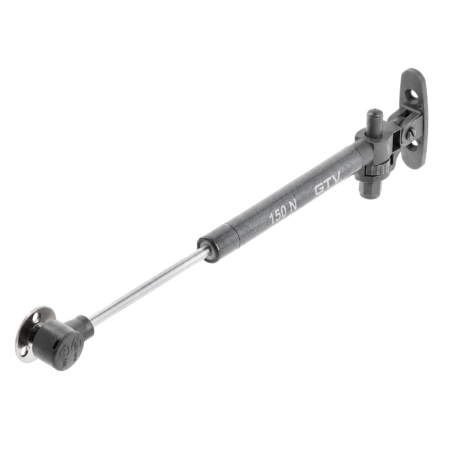 Piston cu gaz GTV GAM cu amortizare pentru ușă rabatabilă, 150 N, antracit [0]
