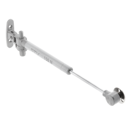 Sisteme deschidere verticală - Piston cu gaz GTV GAM cu amortizare pentru ușă rabatabilă, 150 N, gri