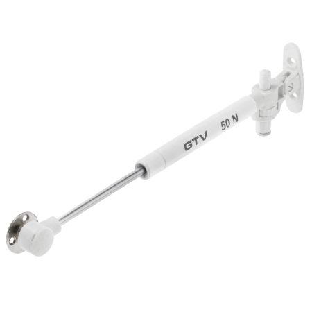 FERONERIE SI ACCESORII MOBILĂ - Piston cu gaz GTV GAM cu amortizare pentru ușă rabatabilă, 50 N, alb
