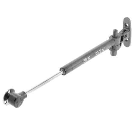 Sisteme deschidere verticală - Piston cu gaz GTV GAM cu amortizare pentru ușă rabatabilă, 50 N, antracit