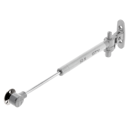 FERONERIE SI ACCESORII MOBILĂ - Piston cu gaz GTV GAM cu amortizare pentru ușă rabatabilă, 50 N, gri