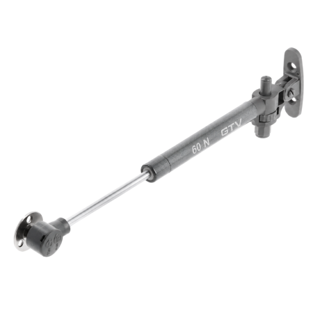 FERONERIE SI ACCESORII MOBILĂ - Piston cu gaz GTV GAM cu amortizare pentru ușă rabatabilă, 60 N, antracit