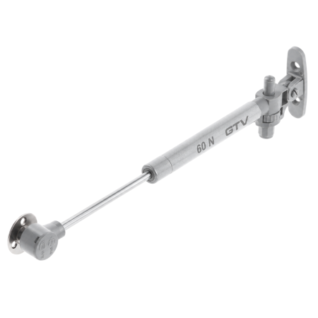 Sisteme deschidere verticală - Piston cu gaz GTV GAM cu amortizare pentru ușă rabatabilă, 60 N, gri
