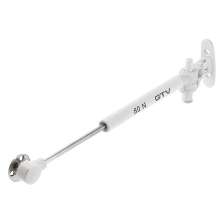 FERONERIE SI ACCESORII MOBILĂ - Piston cu gaz GTV GAM cu amortizare pentru ușă rabatabilă, 80 N, alb