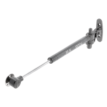 FERONERIE SI ACCESORII MOBILĂ - Piston cu gaz GTV GAM cu amortizare pentru ușă rabatabilă, 80 N, antracit