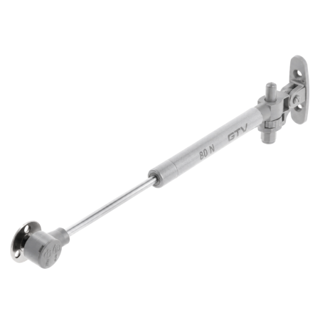 FERONERIE SI ACCESORII MOBILĂ - Piston cu gaz GTV GAM cu amortizare pentru ușă rabatabilă, 80 N, gri