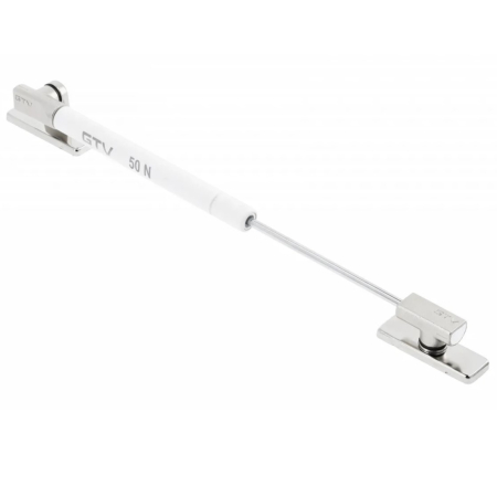 Sisteme deschidere verticală - Piston cu gaz GTV NEO pentru ușă rabatabilă, 50 N, alb