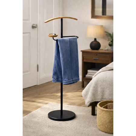 Portmantou Albin, finisaj negru/fag, 450x290x1050 mm [2]