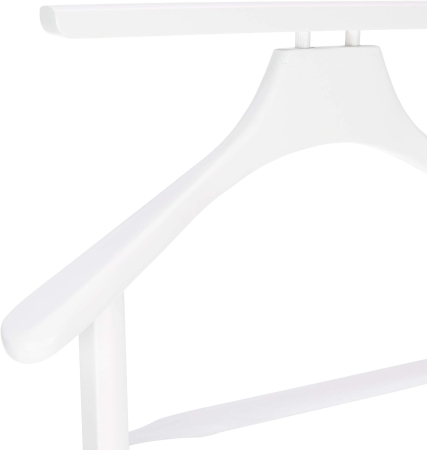 Portmantou dublu din lemn masiv de fag, finisaj alb, 470x360x1010 mm [7]