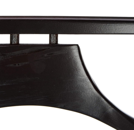 Portmantou dublu din lemn masiv de fag, finisaj wenge maro, 470x360x1010 mm [4]