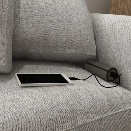 Priză electrică Design Light Sofa Box, 1 priză Schuko, 2 x USB, gri [3]