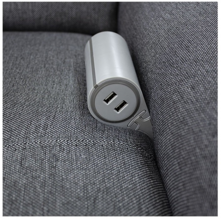 Priza electrica Sofa Box, 1x Schuko si 2x USB [0]