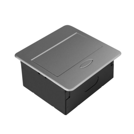 Priză încorporabilă în blat Avaro GTV, 1 priză Schuko, USB A + C, aluminiu [6]